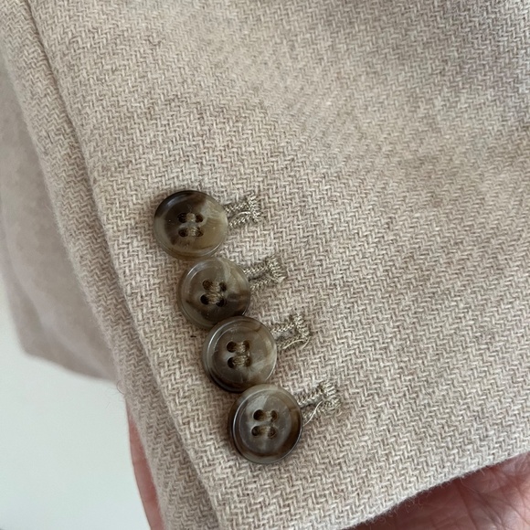 & Other Stories Oversized Wool Blazer, Size 0 / EU 32, Oatmeal Beige - Picture 7 of 8